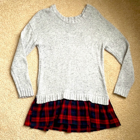 Altar'd State Sweaters - ALTAR’D STATE Gray Plaid Sweater